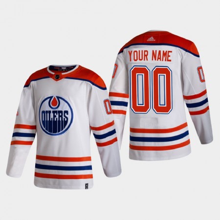 Camisola Edmonton Oilers Personalizado 2020-21 Reverse Retro Authentic - Homem